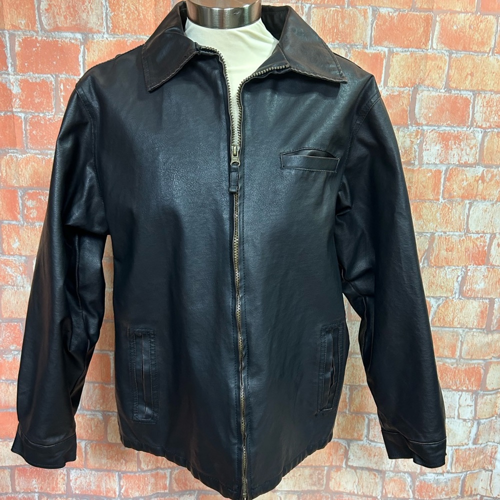 Arizona Jean Company Faux Leather Moto‎ Jacket